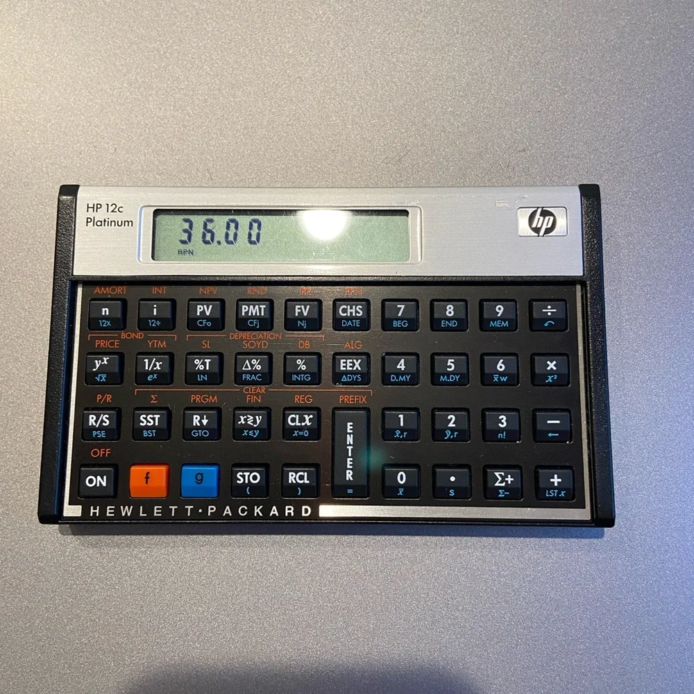 HP 12c Platinum Financial Calculator